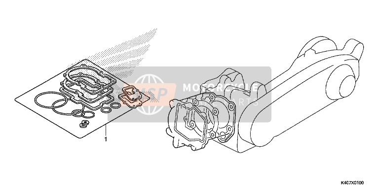 12207KWN900, Junta T?rica,  15.4X2, Honda, 1